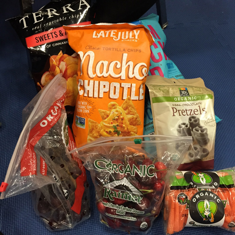 Here are some of the snacks I brought with me on one of my trips.